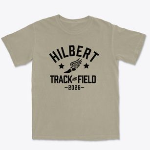 Hilbert Junior High School Track and Field Premium Heavyweight T-shirt