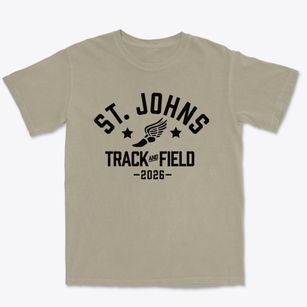 Saint Johns High School Track and Field Premium Heavyweight T-shirt