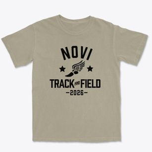 Novi Christian School Track and Field Premium Heavyweight T-shirt