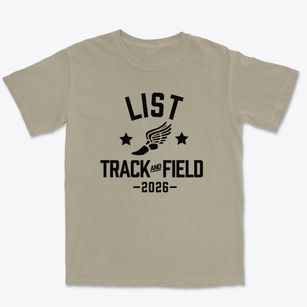 List Elementary School Track and Field Premium Heavyweight T-shirt