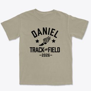 Daniel Intermediate School Track and Field Premium Heavyweight T-shirt