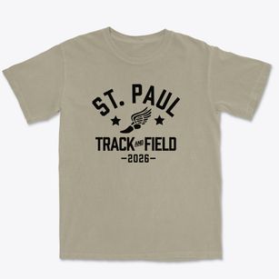 Saint Paul Lutheran School Track and Field Premium Heavyweight T-shirt