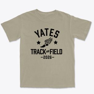 Yates Elementary School Track and Field Premium Heavyweight T-shirt