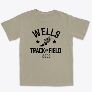Wells Memorial Elementary School Track and Field Premium Heavyweight T-shirt