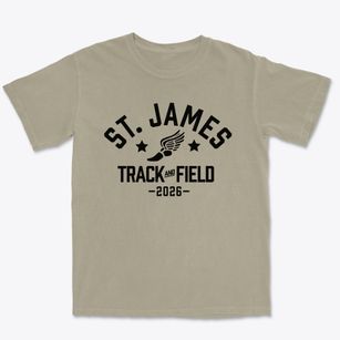 Saint James School Track and Field Premium Heavyweight T-shirt