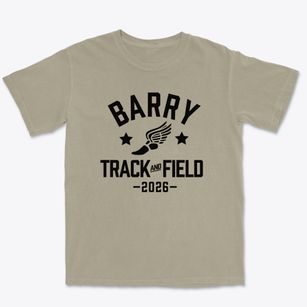 Barry School Track and Field Premium Heavyweight T-shirt