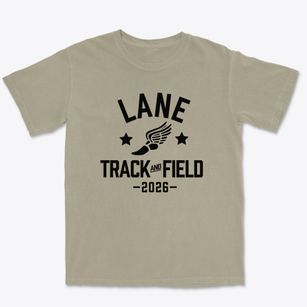 Lane High School Track and Field Premium Heavyweight T-shirt