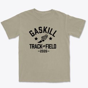 Gaskill Middle School Track and Field Premium Heavyweight T-shirt