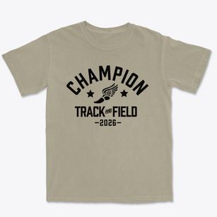 Champion Educational Center Track and Field Premium Heavyweight T-shirt