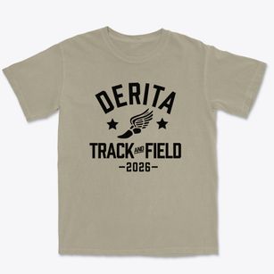 Derita Christian Track and Field Premium Heavyweight T-shirt