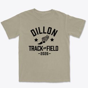 Dillon Christian School Track and Field Premium Heavyweight T-shirt