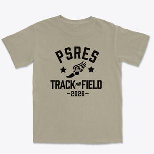 Pitts School Road Elementary School Track and Field Premium Heavyweight T-shirt
