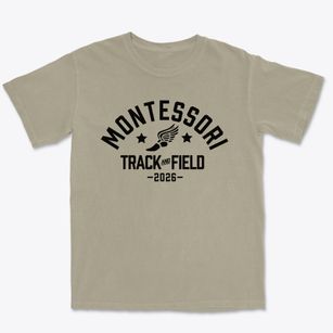 Montessori School Of Bowling Green Track and Field Premium Heavyweight T-shirt