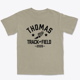 Thomas Jefferson Middle School Track and Field Premium Heavyweight T-shirt