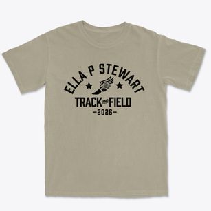 Ella P Stewart Elementary School Track and Field Premium Heavyweight T-shirt