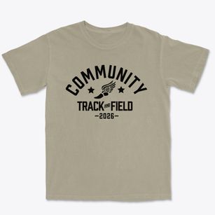 Community Christian School Track and Field Premium Heavyweight T-shirt