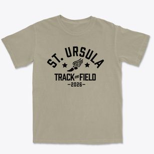 Saint Ursula Academy Track and Field Premium Heavyweight T-shirt