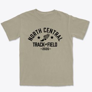 North Central High School Track and Field Premium Heavyweight T-shirt