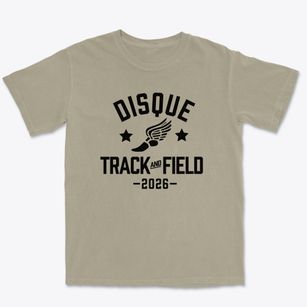 Disque Middle School Track and Field Premium Heavyweight T-shirt