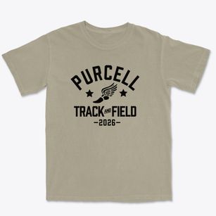 Purcell Intermediate School Track and Field Premium Heavyweight T-shirt