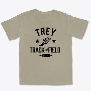 Trey High School Track and Field Premium Heavyweight T-shirt