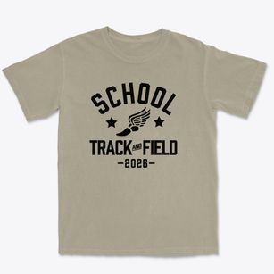 First Lutheran School Track and Field Premium Heavyweight T-shirt
