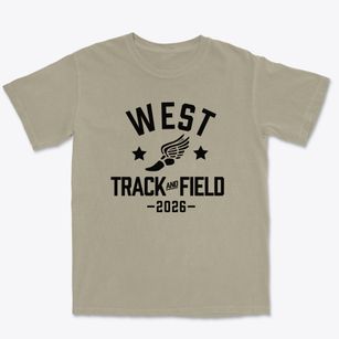 West Elementary School Track and Field Premium Heavyweight T-shirt