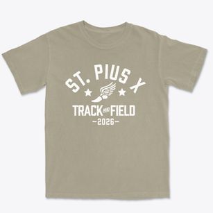 Saint Pius X School Track and Field Premium Heavyweight T-shirt