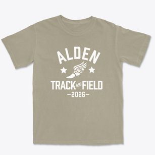 Alden High School Track and Field Premium Heavyweight T-shirt