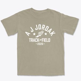 A J Jordak Elementary School Track and Field Premium Heavyweight T-shirt