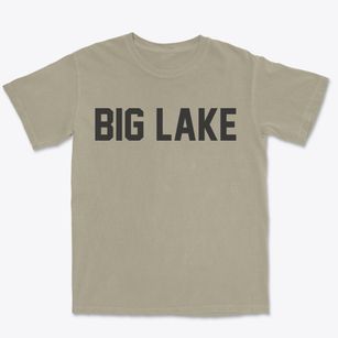 Big Lake Washington Classic Block Premium Heavyweight T-shirt