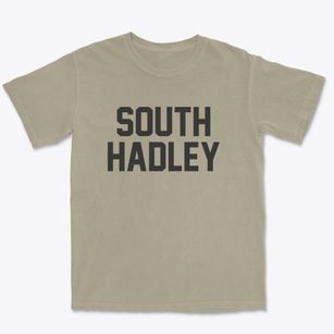 South Hadley Massachusetts Classic Block Premium Heavyweight T-shirt