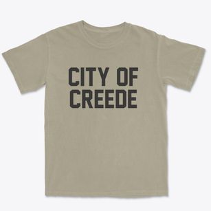 City Of Creede Colorado Classic Block Premium Heavyweight T-shirt