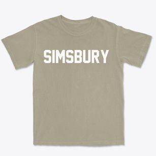 Simsbury Connecticut Classic Block Premium Heavyweight T-shirt