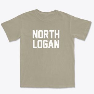 North Logan Utah Classic Block Premium Heavyweight T-shirt