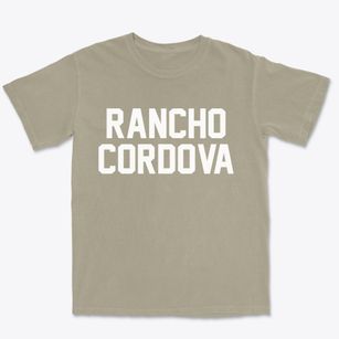 Rancho Cordova California Classic Block Premium Heavyweight T-shirt