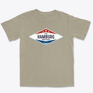 Hamburg Pennsylvania Diamond Star Premium Heavyweight T-shirt