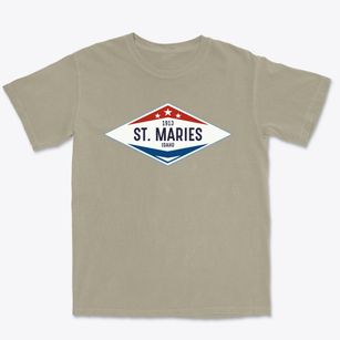 St. Maries Idaho Diamond Star Premium Heavyweight T-shirt
