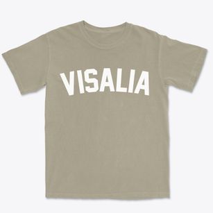Visalia California Classic Curve Premium Heavyweight T-shirt