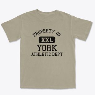 York Nebraska Athletic Dept Premium Heavyweight T-shirt