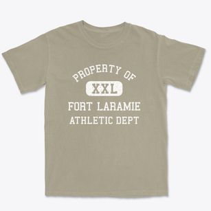 Fort Laramie Wyoming Athletic Dept Premium Heavyweight T-shirt