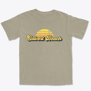 Calvert Beach Maryland Sublime Sunset Premium Heavyweight T-shirt
