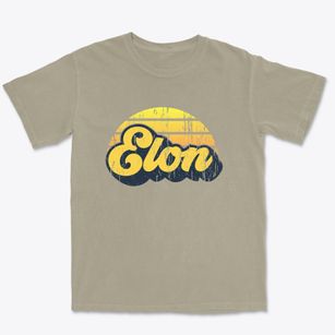 Elon North Carolina Sublime Sunset Premium Heavyweight T-shirt