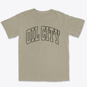 Oil City Louisiana Trendy Block Premium Heavyweight T-shirt
