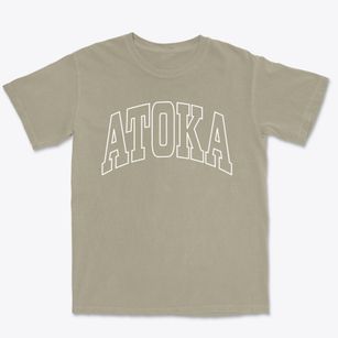Atoka Oklahoma Trendy Block Premium Heavyweight T-shirt