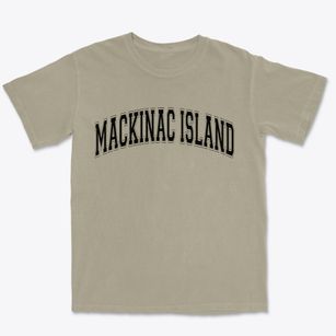 Mackinac Island Michigan Varsity Premium Heavyweight T-shirt
