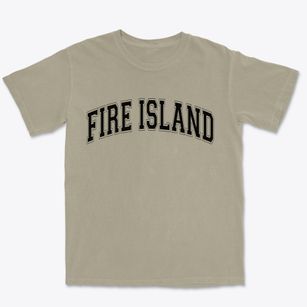 Fire Island New York Varsity Premium Heavyweight T-shirt