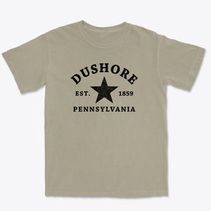 Dushore Pennsylvania Star Premium Heavyweight T-shirt