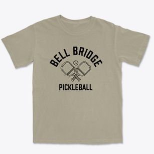 Bell Bridge Tennessee Pickleball Premium Heavyweight T-shirt