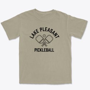 Lake Pleasant New York Pickleball Premium Heavyweight T-shirt